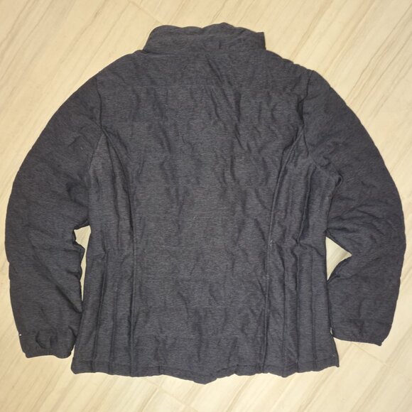 HeatKeep Jacket Womens HeatherGrey Down Puffer Packable Lightweight Jkt Size L/G - Picture 3 of 15